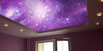 Потолок звездное небо в комнату 14 кв.м